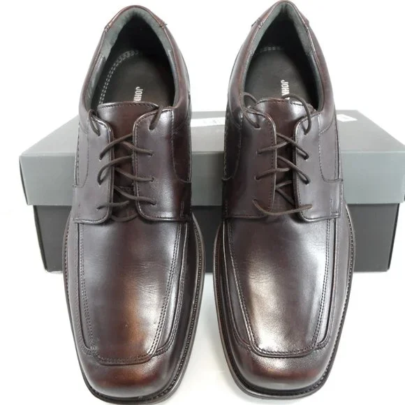 🎁FATHERS DAY Johnston & Murphy Norwell Moc Lace-up Mahogany Leather Oxford 9 - Picture 5 of 9